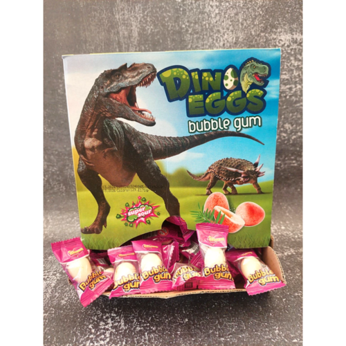 Bubble gum acidulé dino egges Ilhan - Leroy de la gourmandise