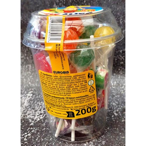 Boite d'assortiment de sucettes party mix 200g - Leroy de la gourmandise