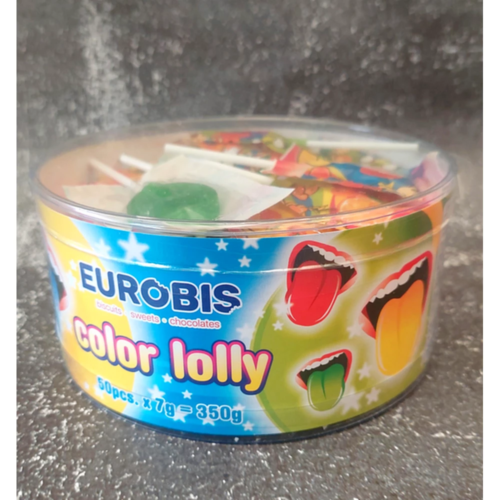 Eurobis Sucette colore la langue 50pcs - Leroy de la gourmandise