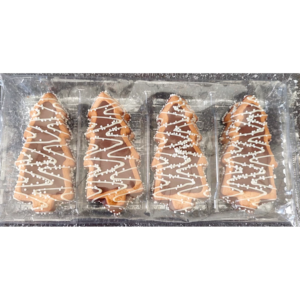 Biscuit sablé en forme de sapin de noël avec du chocolat au lait - Leroy de la gourmandise