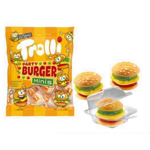 Trolli party burger minis 10x10g - Leroy de la gourmandise