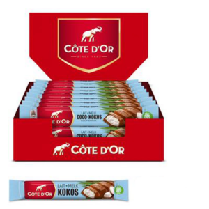 Côte d'or barre chocolat noix de coco 44g- Leroy de la gourmandise