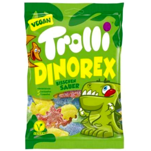 Trolli sachet de bonbons Dinorex Vegan 150g - Leroy de la gourmandise