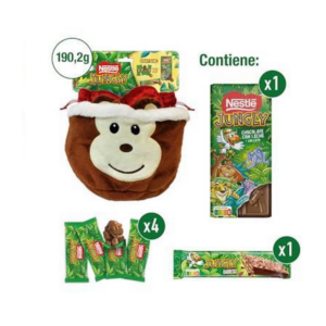 Nestlé Jungly avec son sac - Leroy de la gourmandise