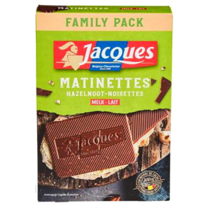 Jacques Matinette chocolat au lait noisettes 224g - Leroy de la gourmandise