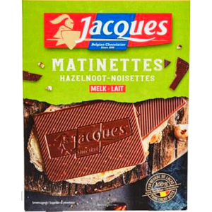 Jacques matinettes chocolat au lait noisette 128g - Leroy de la gourmandise